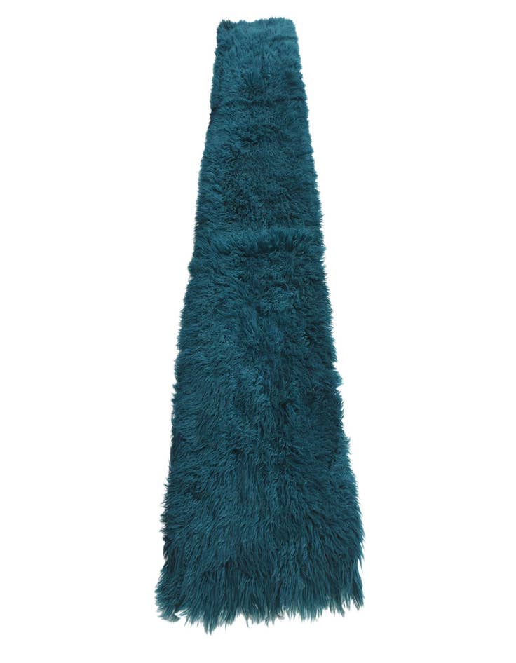 Detail image of  2' 4 x 11'  Hand Knotted Moroccan Wool Runner Rug