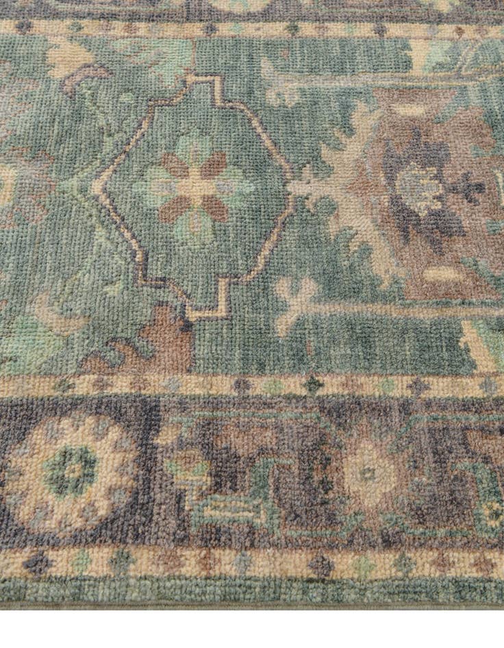 Detail image of  2' 8 x 9' 6  Hand Knotted Oushak Wool Runner Rug