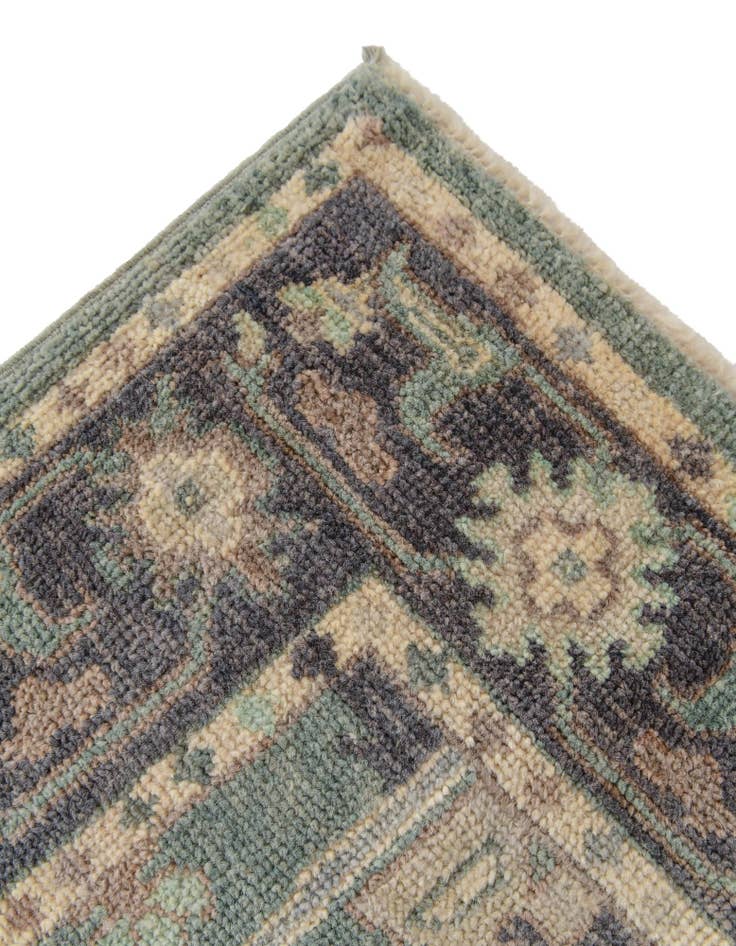 Detail image of  2' 8 x 9' 6  Hand Knotted Oushak Wool Runner Rug