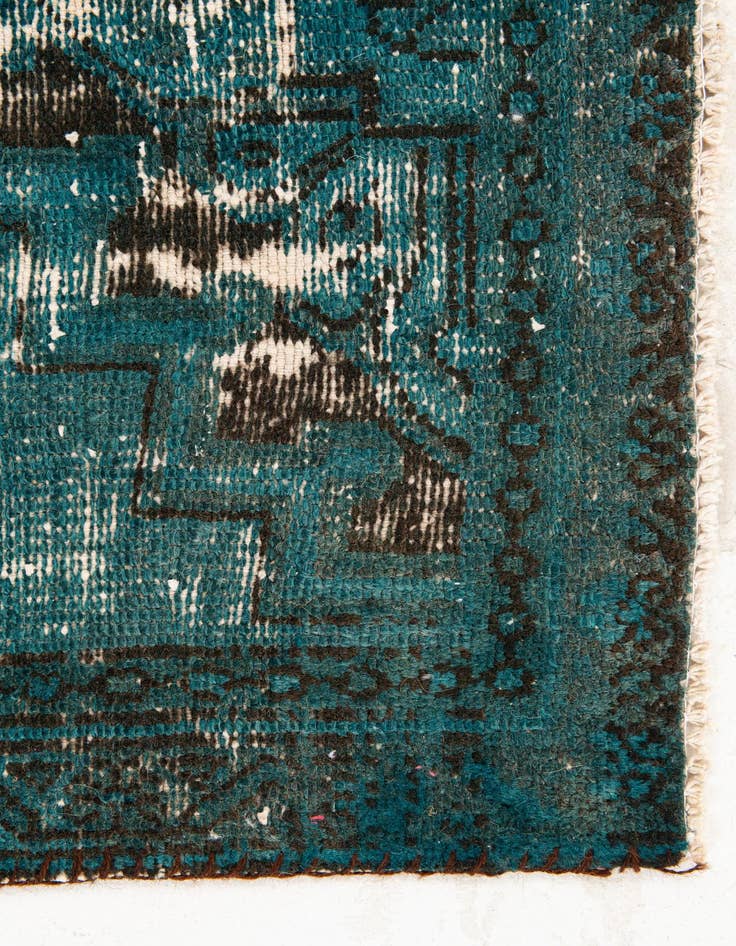 Detail image of  3' 1 x 6' 1  Hand Knotted Ultra Vintage Persian Wool Runner Rug