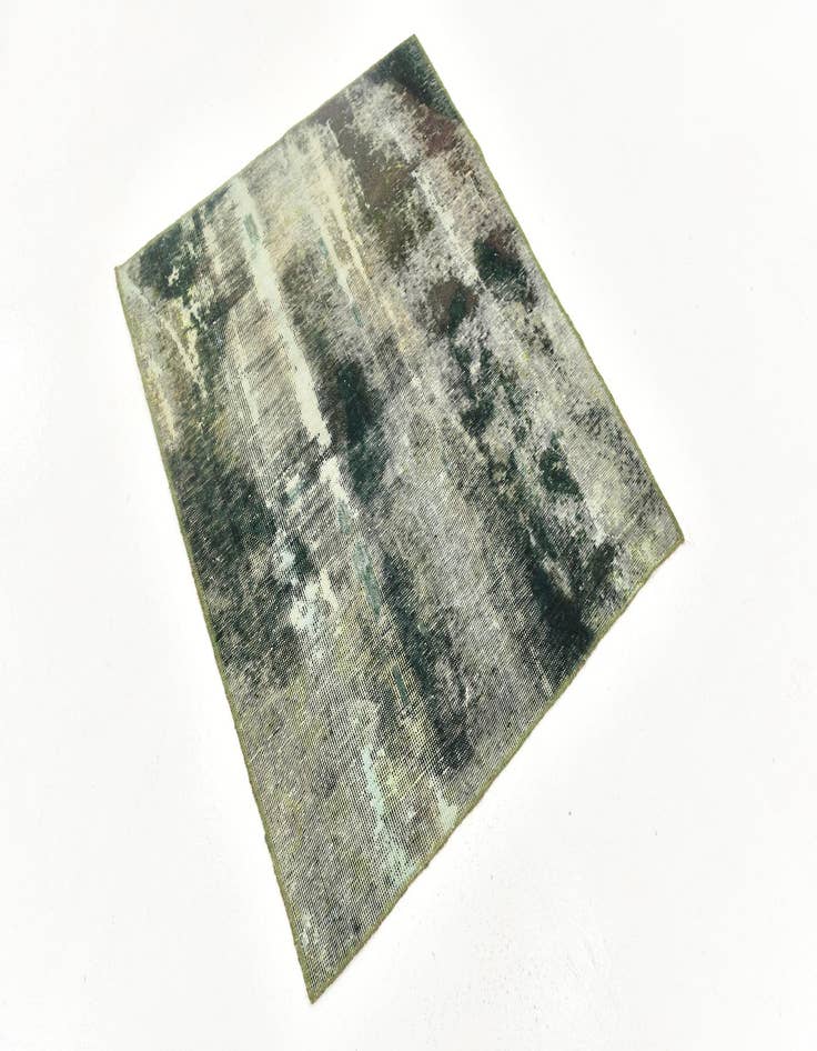 Detail image of  3' 5 x 3' 10  Hand Knotted Ultra Vintage Persian Wool Square Rug