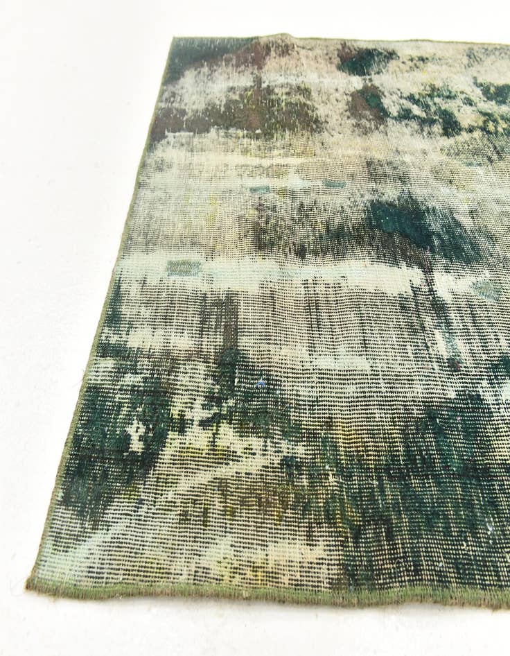 Detail image of  3' 5 x 3' 10  Hand Knotted Ultra Vintage Persian Wool Square Rug