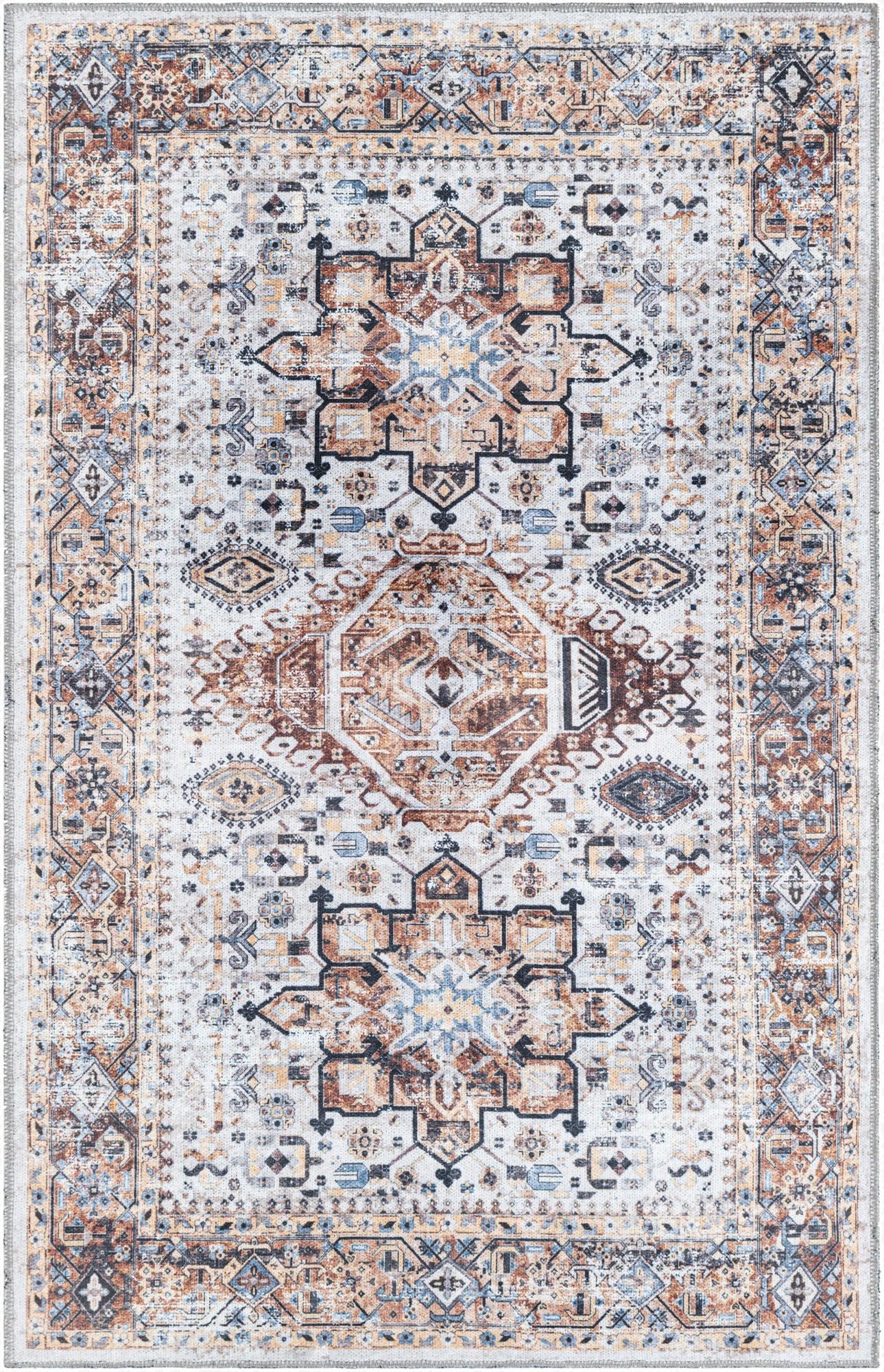  3' 3 x 5' 3  Washable Yara Rug