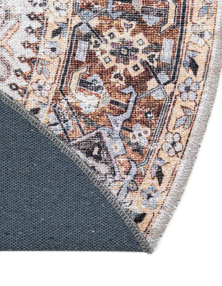Detail image of  5' 3 x 5' 3  Washable Yara Round Rug