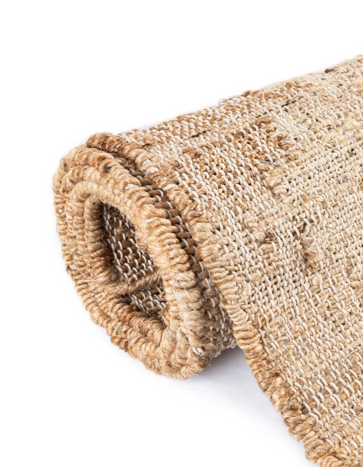 Detail image of  4' 2 x 5' 7  Hand Woven Kala Handwoven Jute Rug