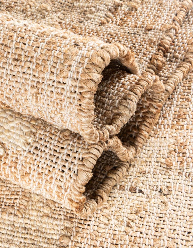 Detail image of  4' 2 x 5' 7  Hand Woven Kala Handwoven Jute Rug