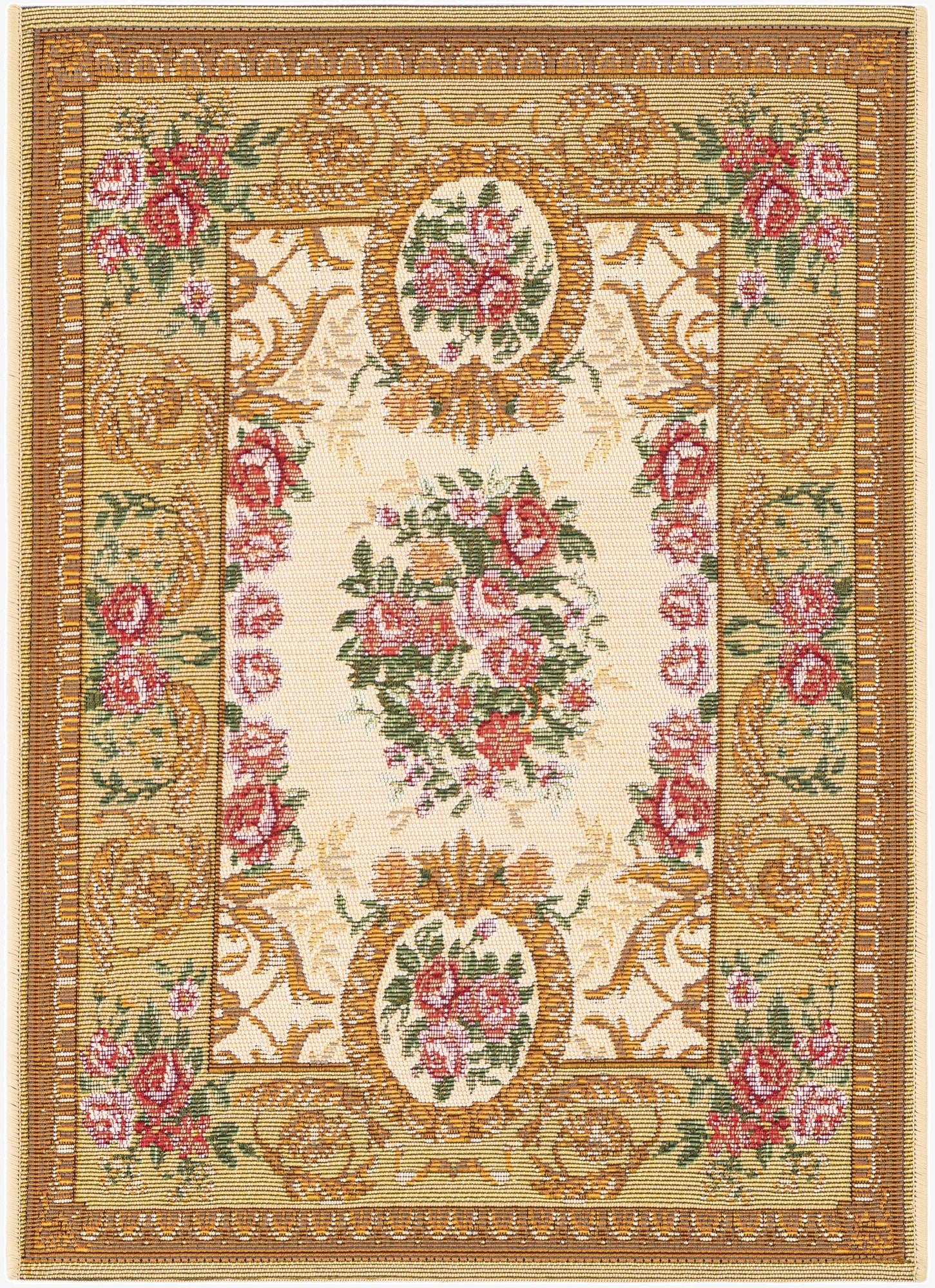 2' x 3'  Washable Traditional Indoor / Outdoor Rug