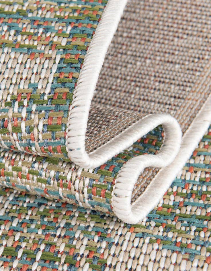 Detail image of  7' 10 x 7' 10  Washable Baja Indoor / Outdoor Square Rug