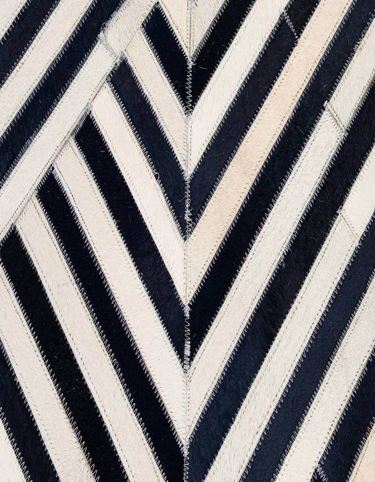 Detail image of  7' 11 x 10' 11 Cowhide - Patchwork Rug