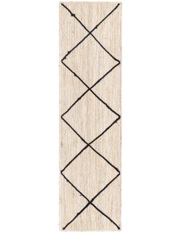 2' 2 x 8' 2 Hand Braided Jute Runner Rug