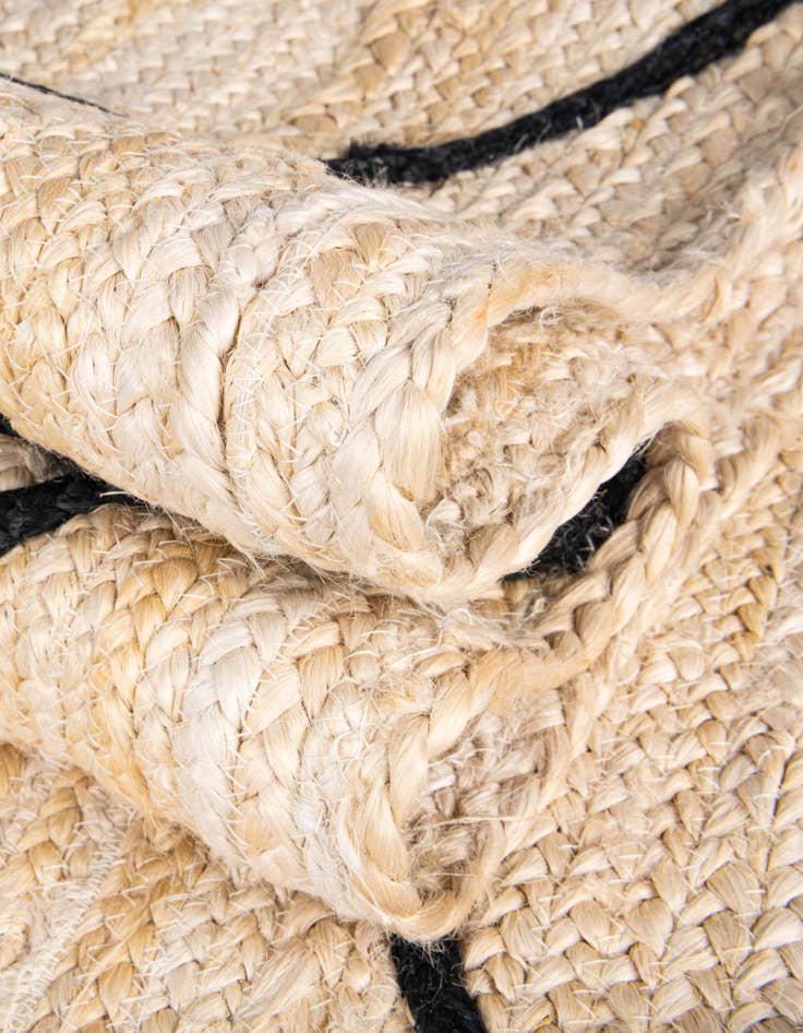 Detail image of  2' 2 x 8' 2  Hand Braided Jute Runner Rug
