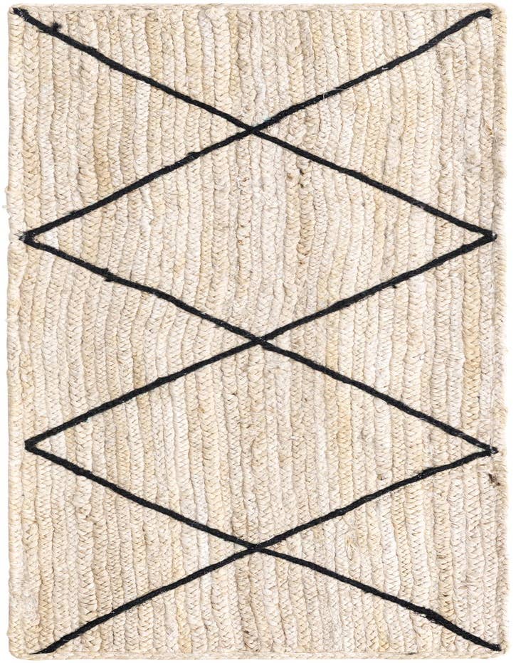 Detail image of 2' 2 x 6' 1 Handmade Braided Jute Runner Rug