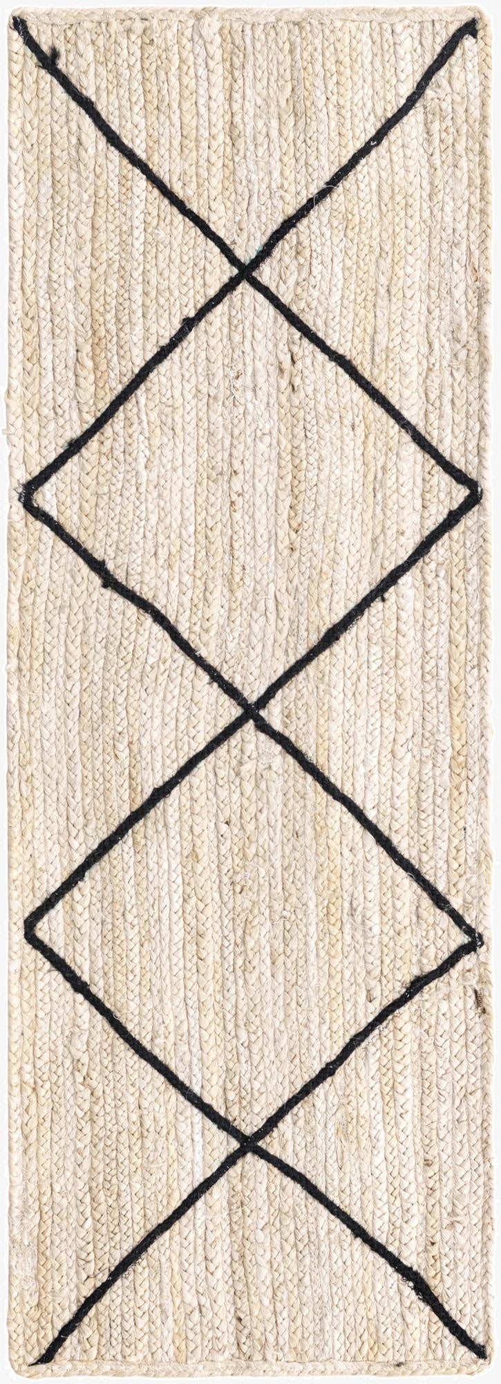  2' 2 x 6' 1  Hand Braided Jute Runner Rug