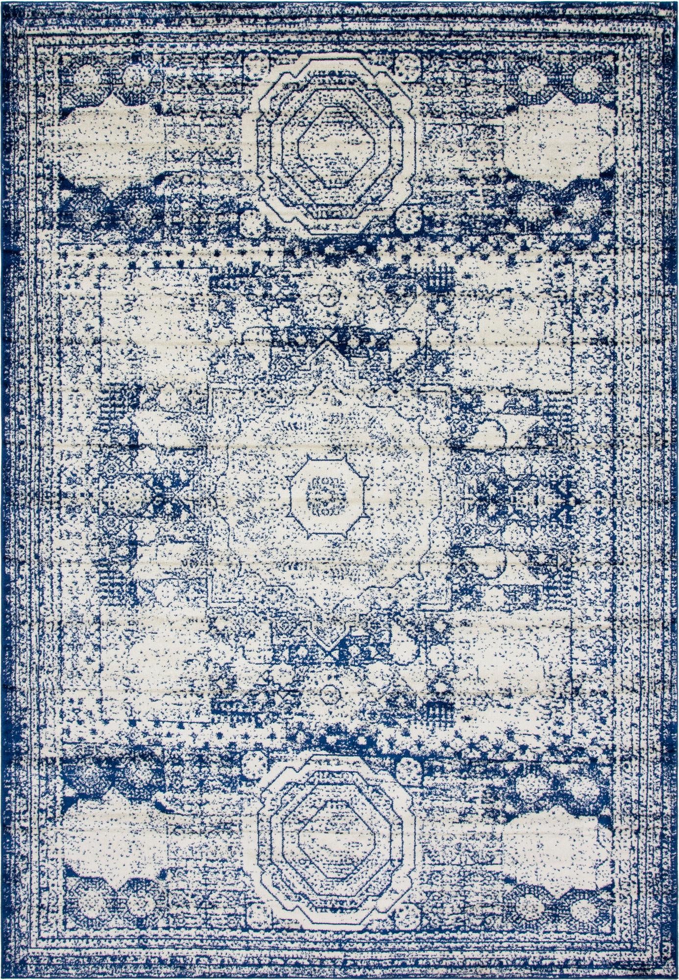Rug Ivory and Blue Swatch link