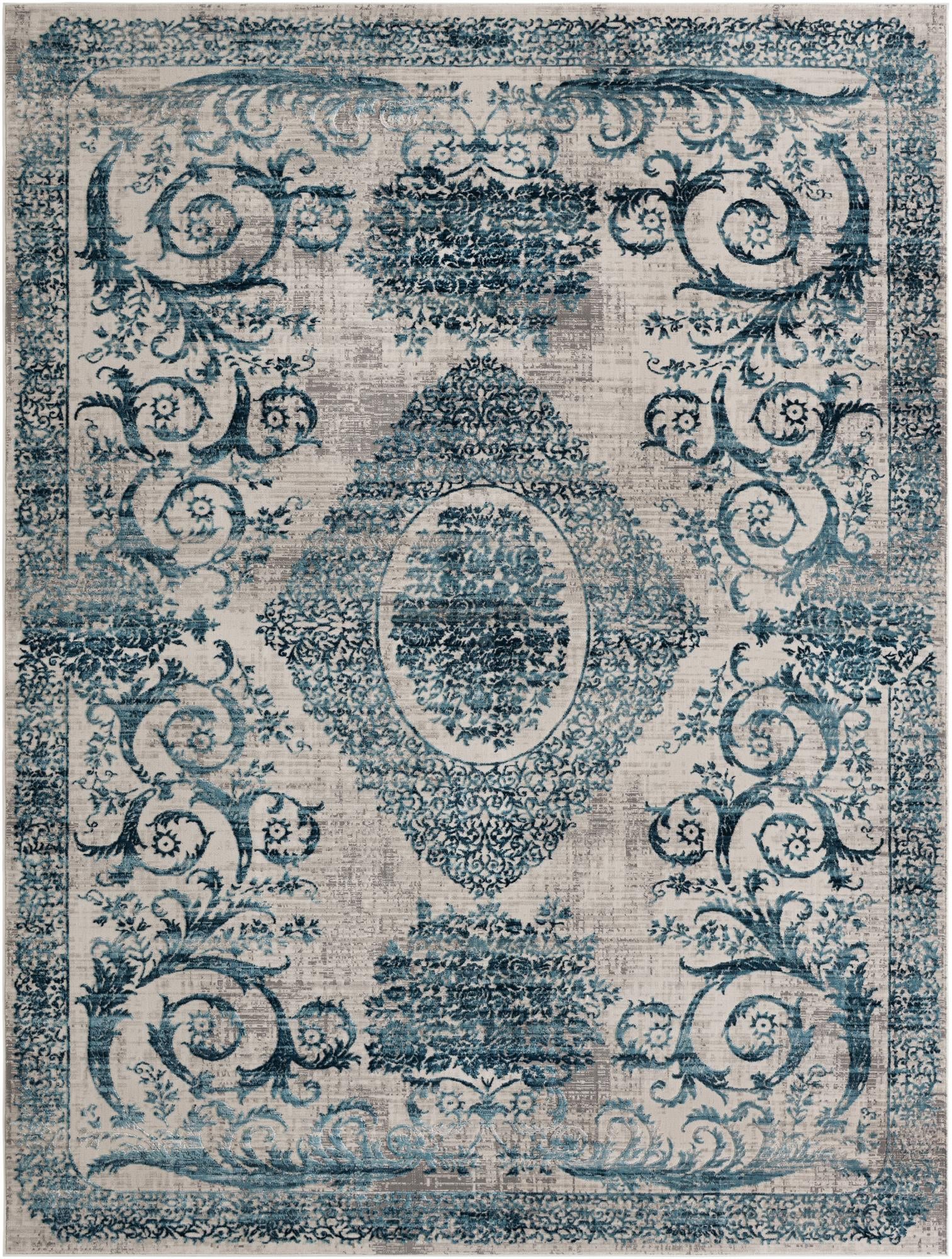 Rug Ivory and Blue Swatch link