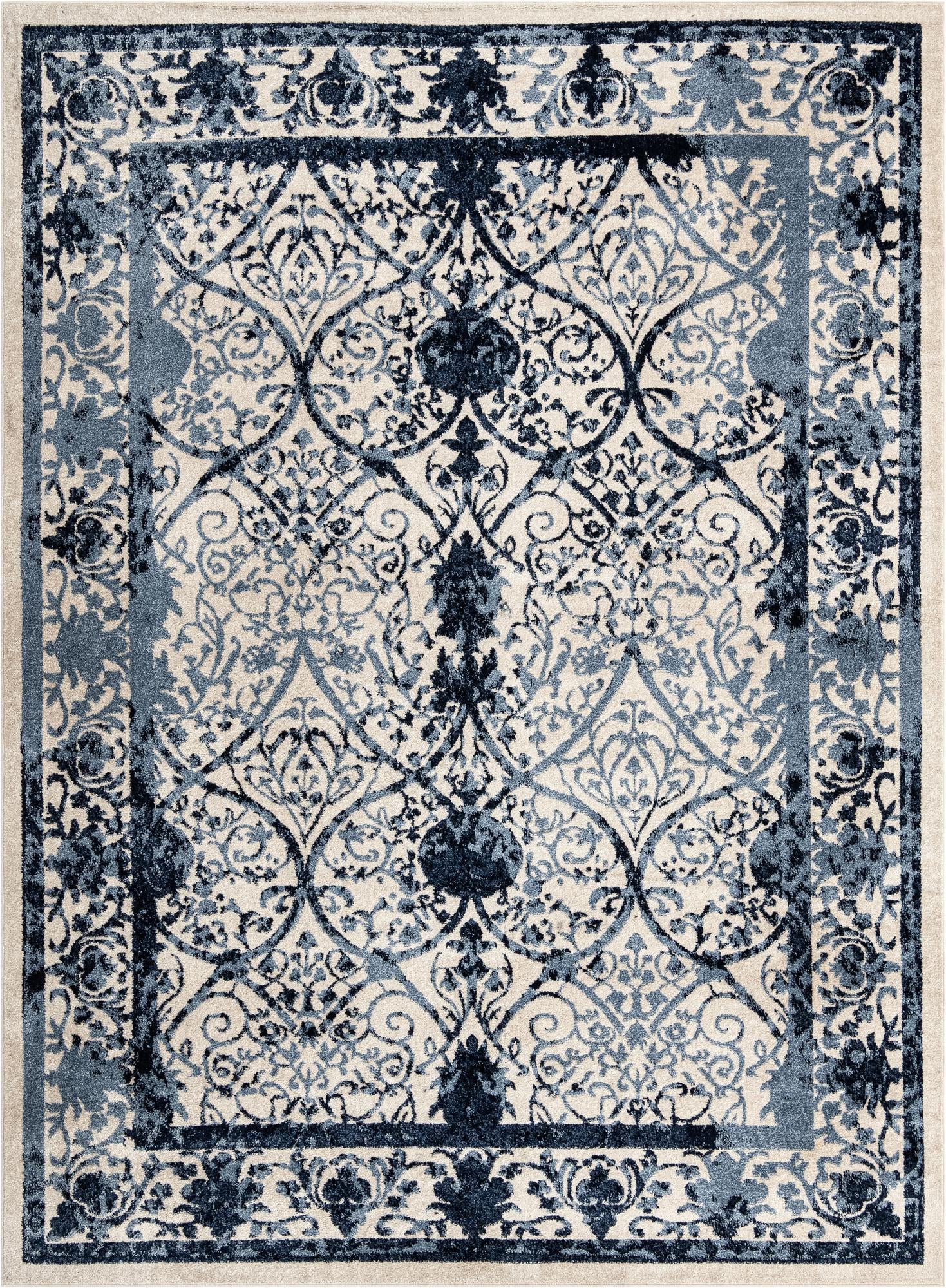 Rug Ivory and Blue Swatch link