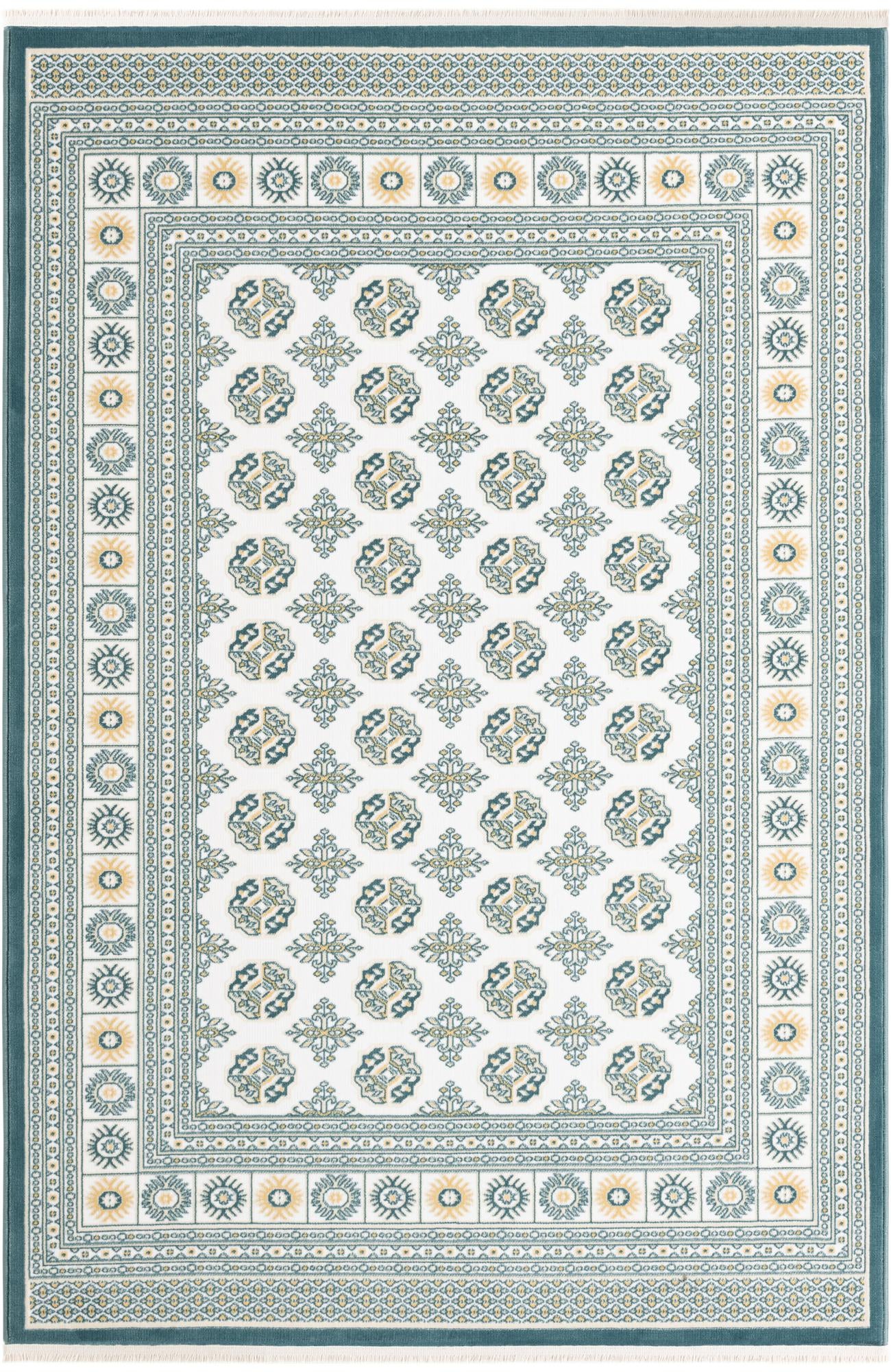 Rug Ivory and Blue Swatch link