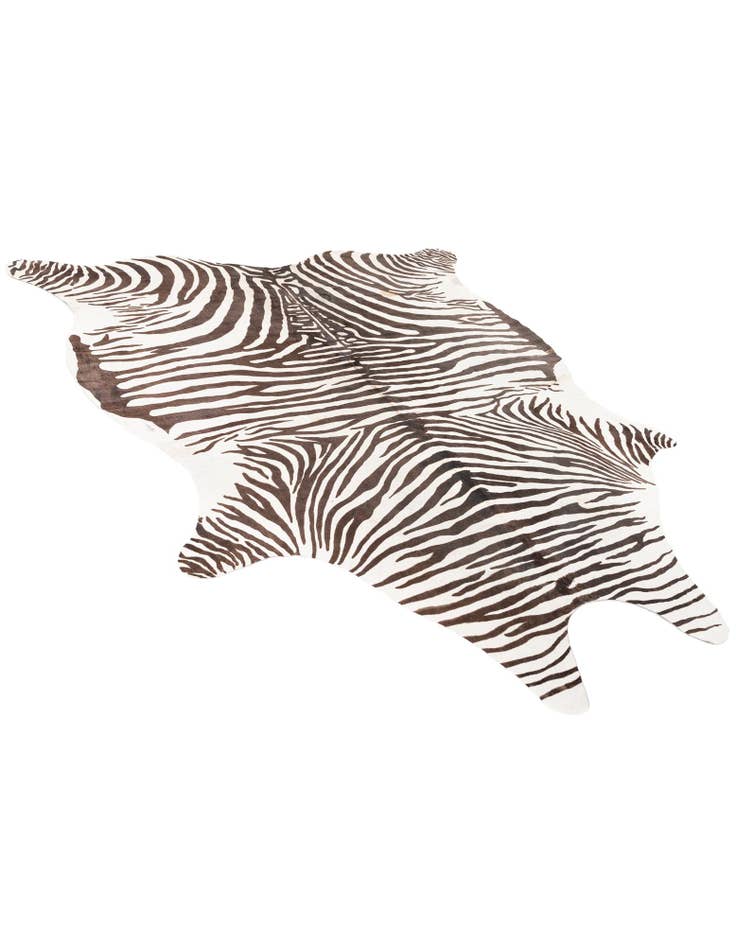 Detail image of 6' 2 x 7' Cowhide Leather Freeform Rug