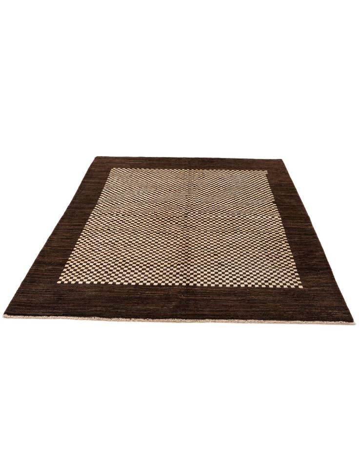 Detail image of  5' 7 x 8'  Hand Knotted Modern Ziegler Wool Rug