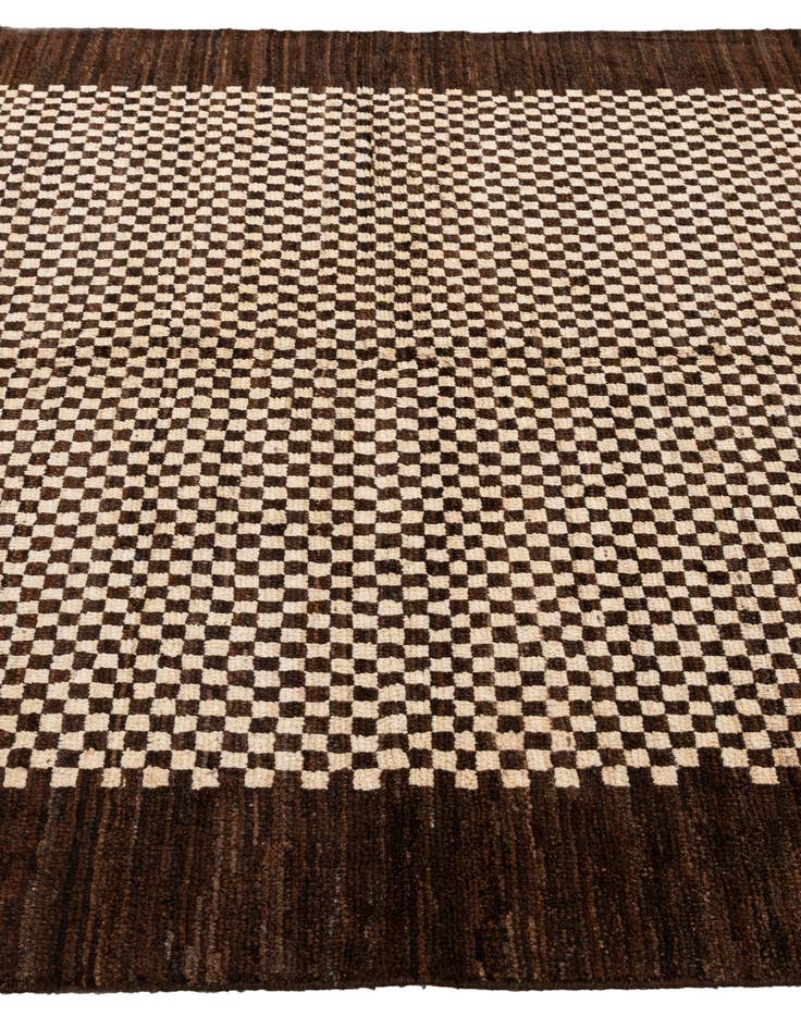 Detail image of  5' 7 x 8'  Hand Knotted Modern Ziegler Wool Rug