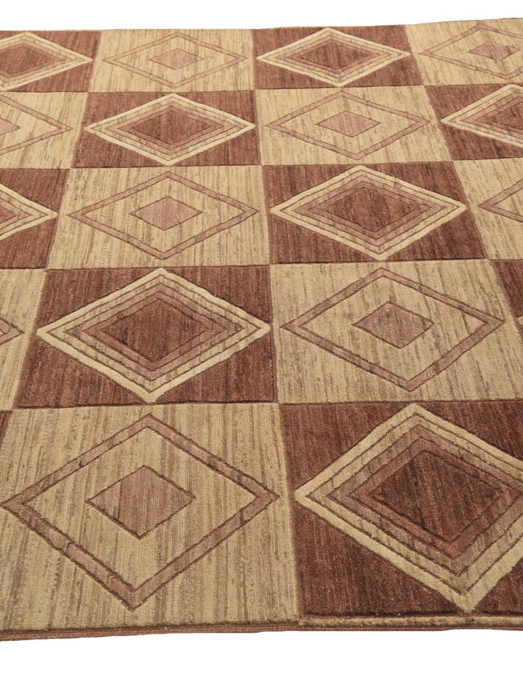 Detail image of  8' 5 x 10' 8  Hand Knotted Modern Ziegler Oriental Wool Rug