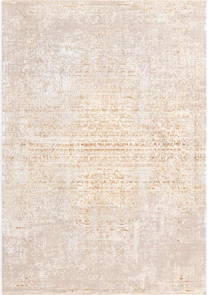 Ivory and Gold 4' x 5' 10 Deepa Rug - Main Image