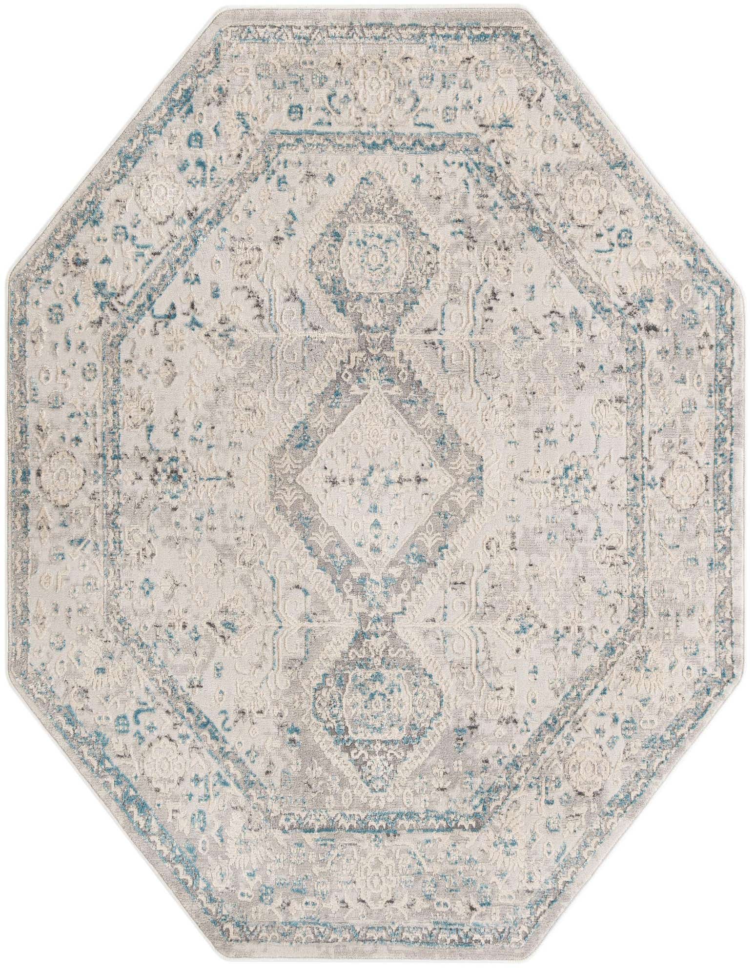 Primary image  5' 3 x 5' 3 Finsbury Octagon Rug