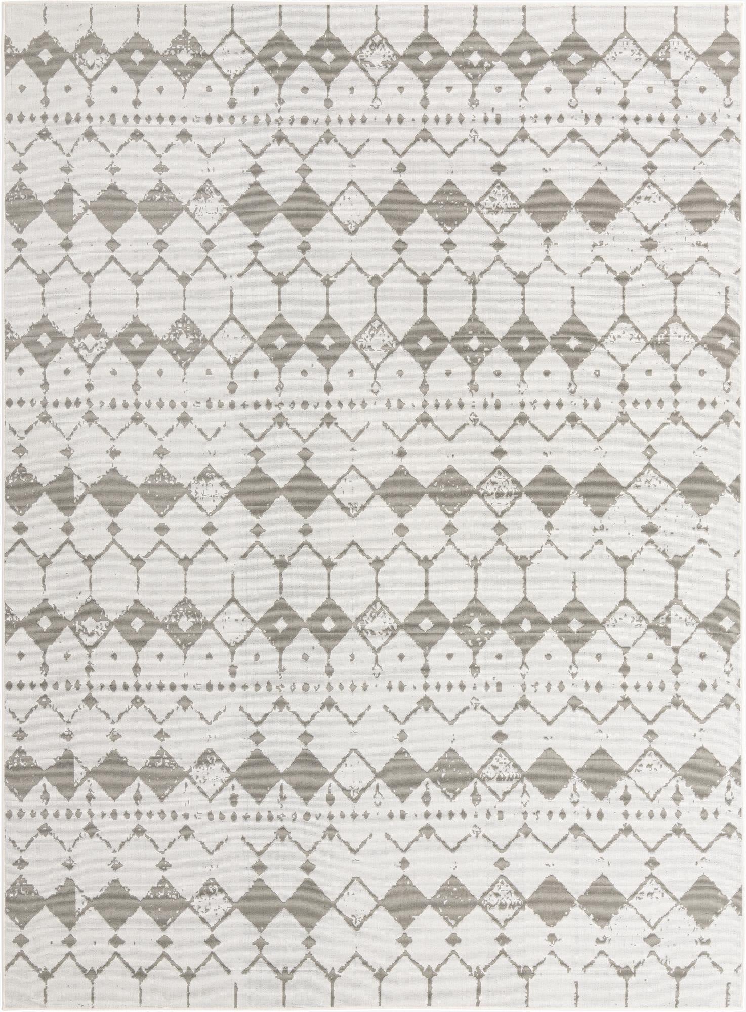 9' x 12'  Washable Lattice Indoor / Outdoor Rug