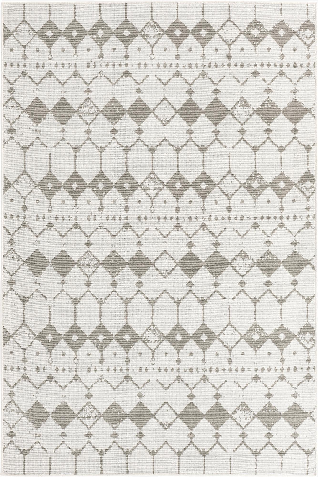  6' x 9'  Washable Lattice Indoor / Outdoor Rug