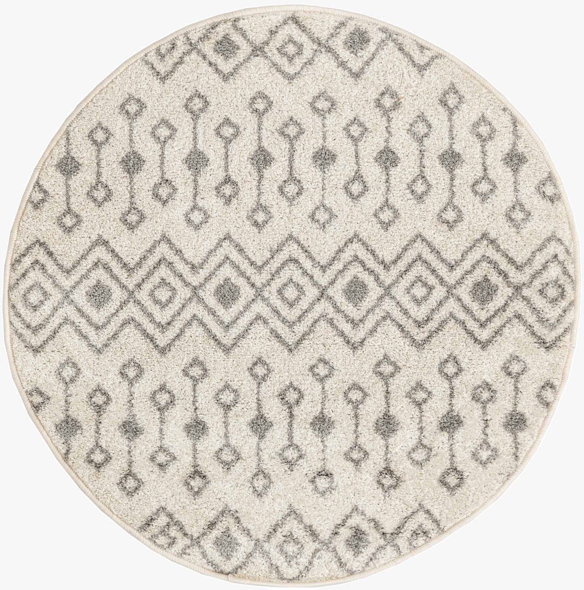  3' x 3' Moroccan Trellis Round Rug