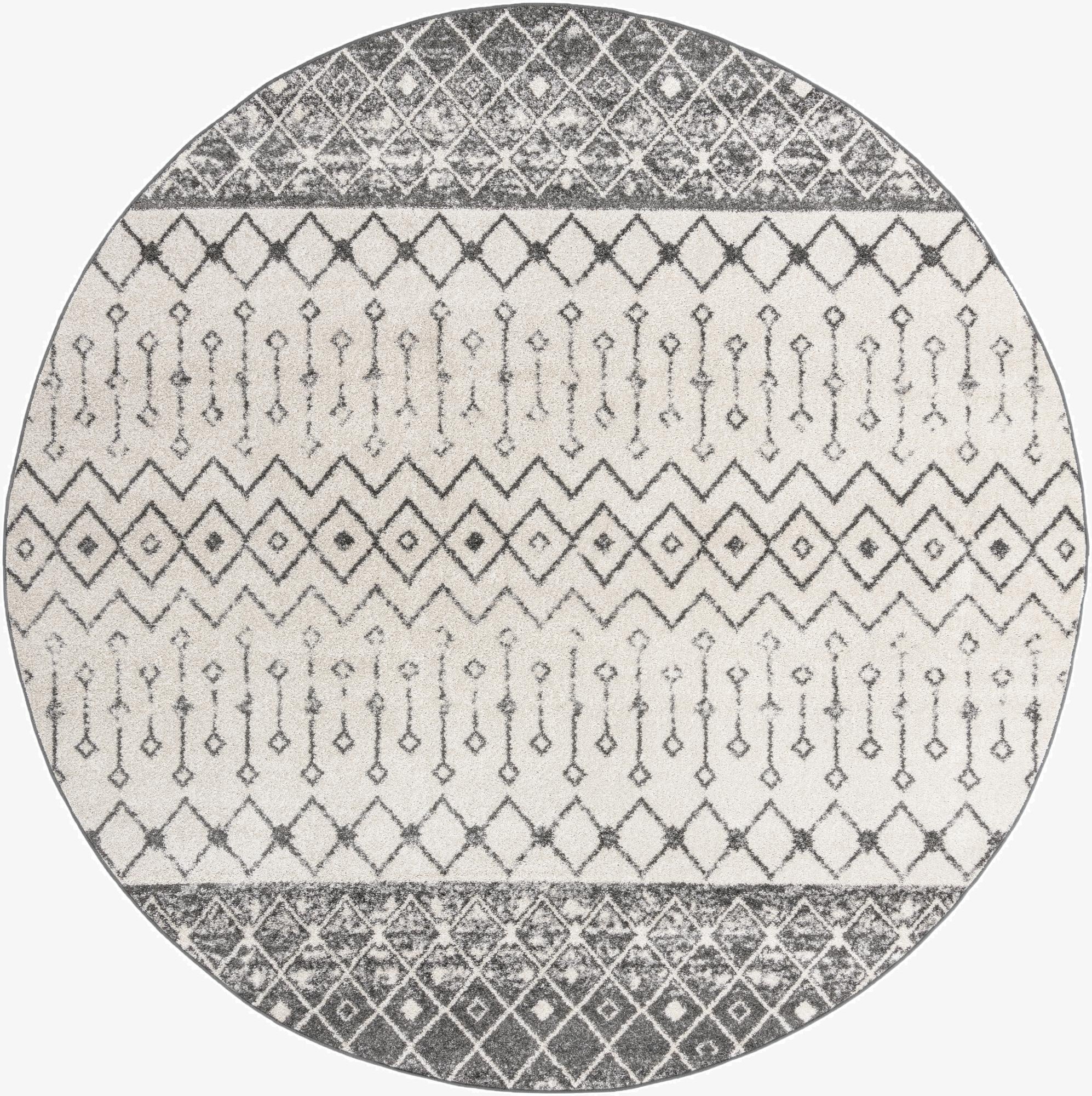  10' x 10' Moroccan Trellis Round Rug