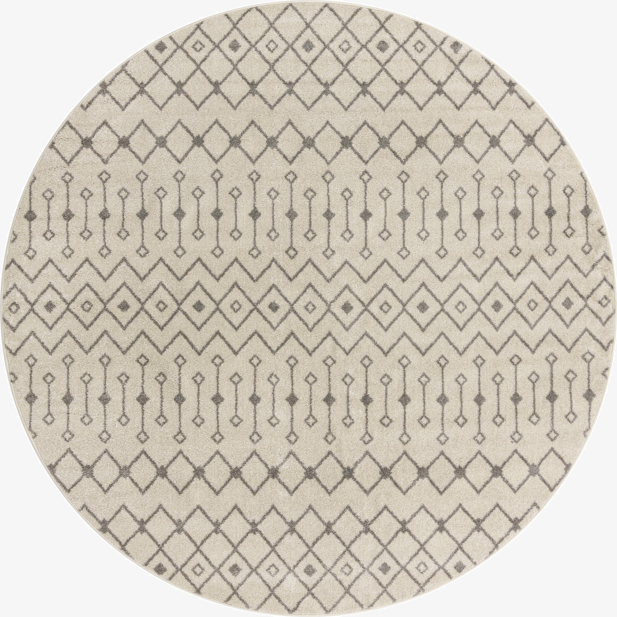  10' x 10' Moroccan Trellis Round Rug