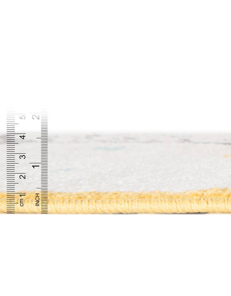 Detail image of  5' 3 x 5' 3 Bear Whimsy Kids Round Rug