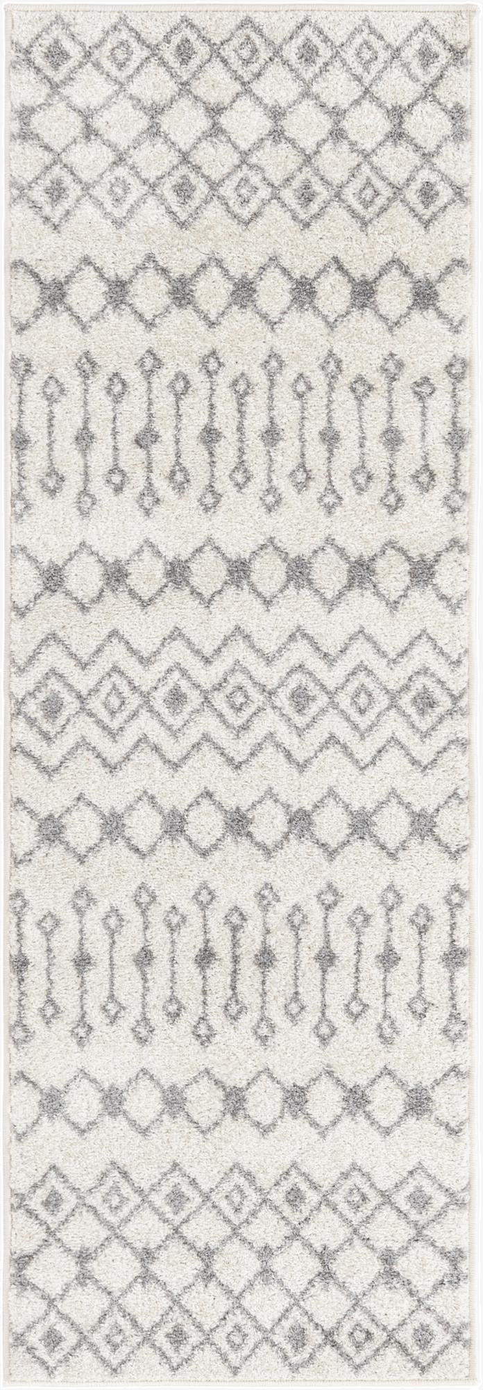  2' x 6' Moroccan Trellis Runner Rug