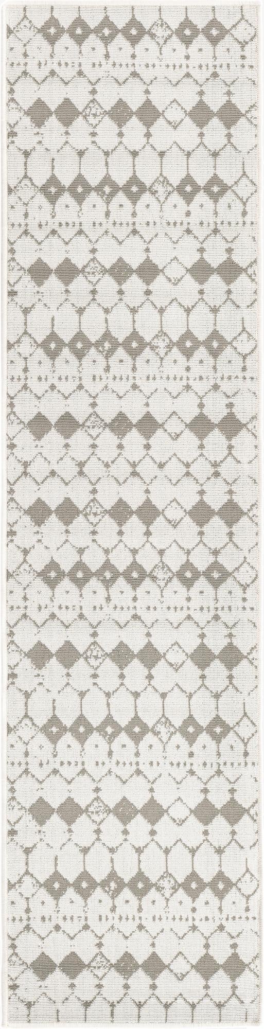  2' x 8'  Washable Lattice Indoor / Outdoor Runner Rug