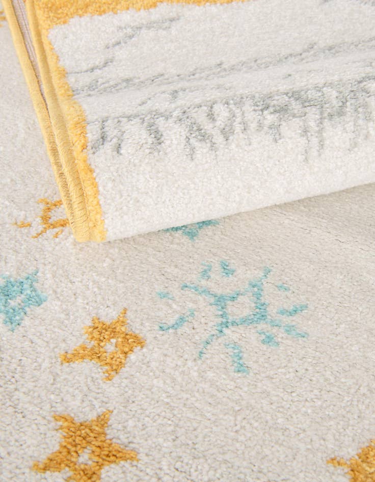 Detail image of  2' 2 x 3' 11 Bear Whimsy Kids Runner Rug