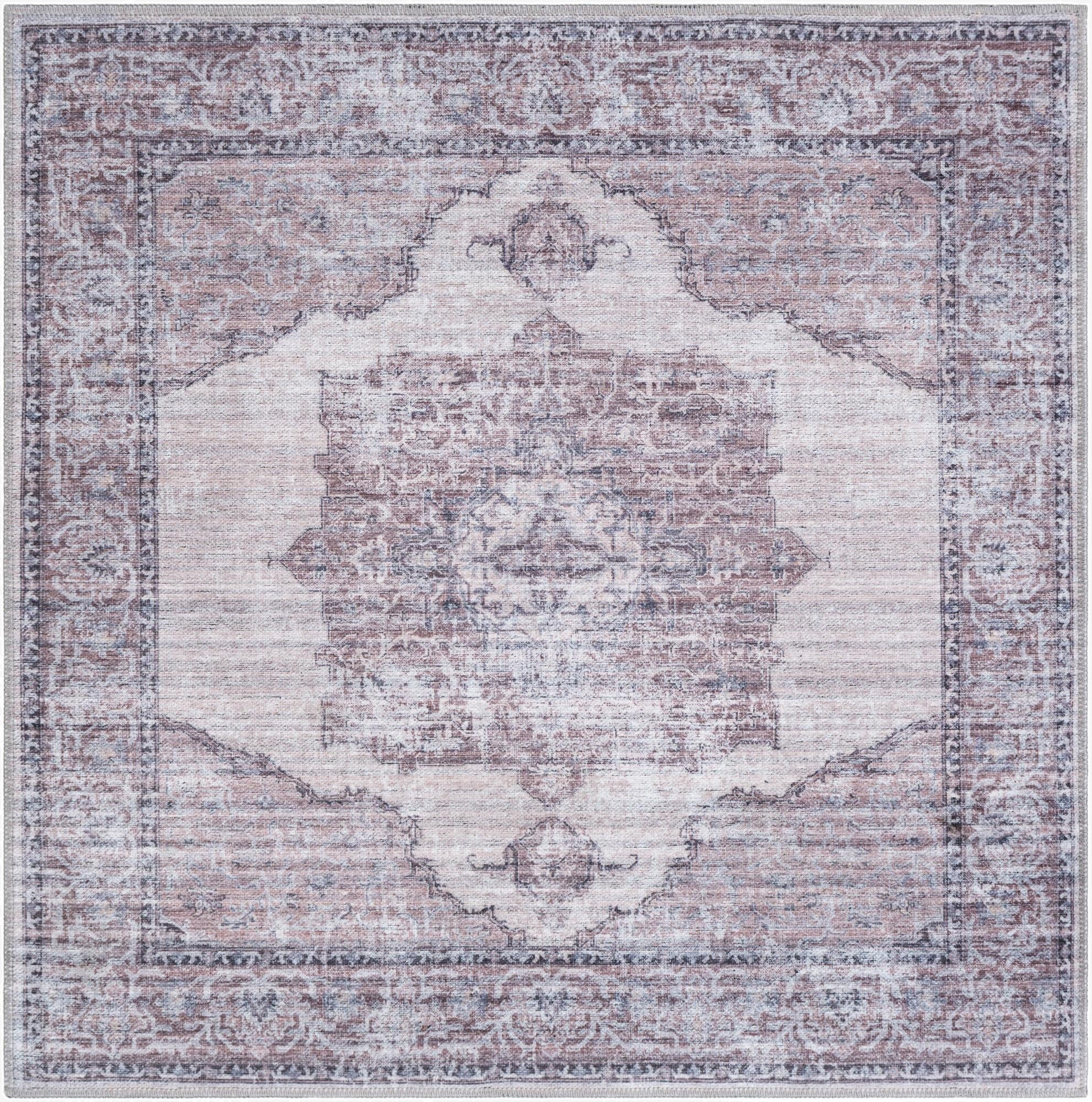  4' x 4'  Washable Mangata Square Rug