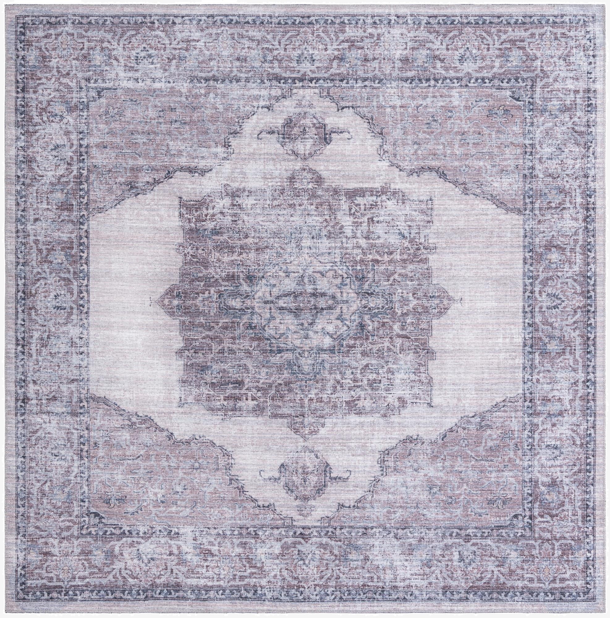  7' 10 x 7' 10  Washable Mangata Square Rug