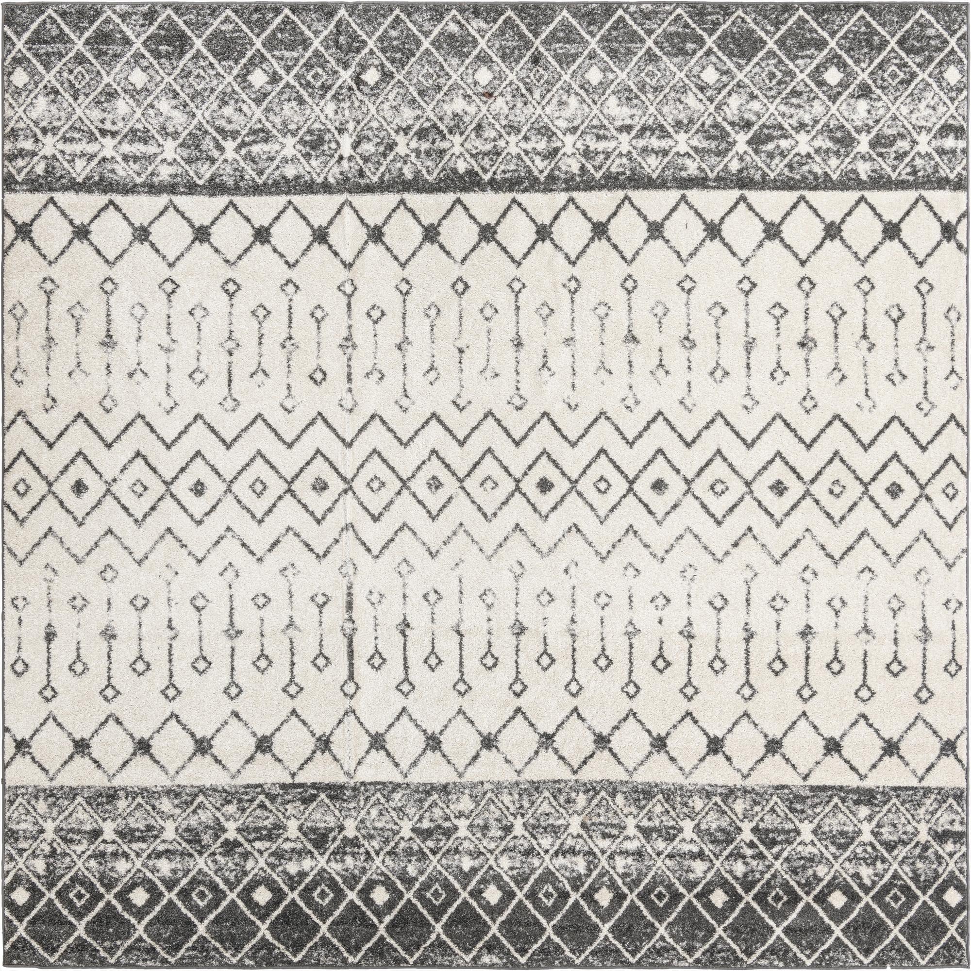  10' x 10' Moroccan Trellis Square Rug