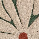 Rug Ivory and Green Swatch link