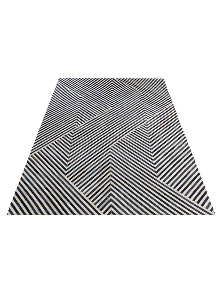 Detail image of  7' 11 x 10' 10 Cowhide - Patchwork Rug