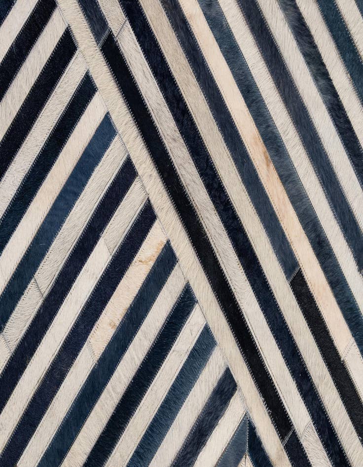 Detail image of  7' 11 x 10' 10 Cowhide - Patchwork Rug