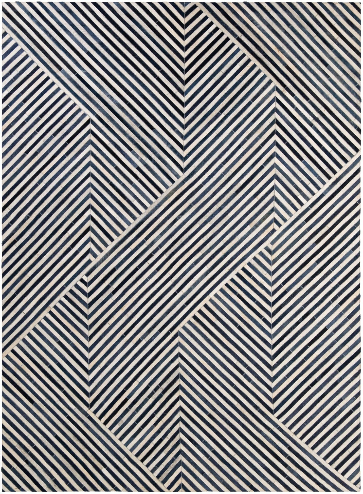  7' 11 x 10' 10 Cowhide - Patchwork Rug