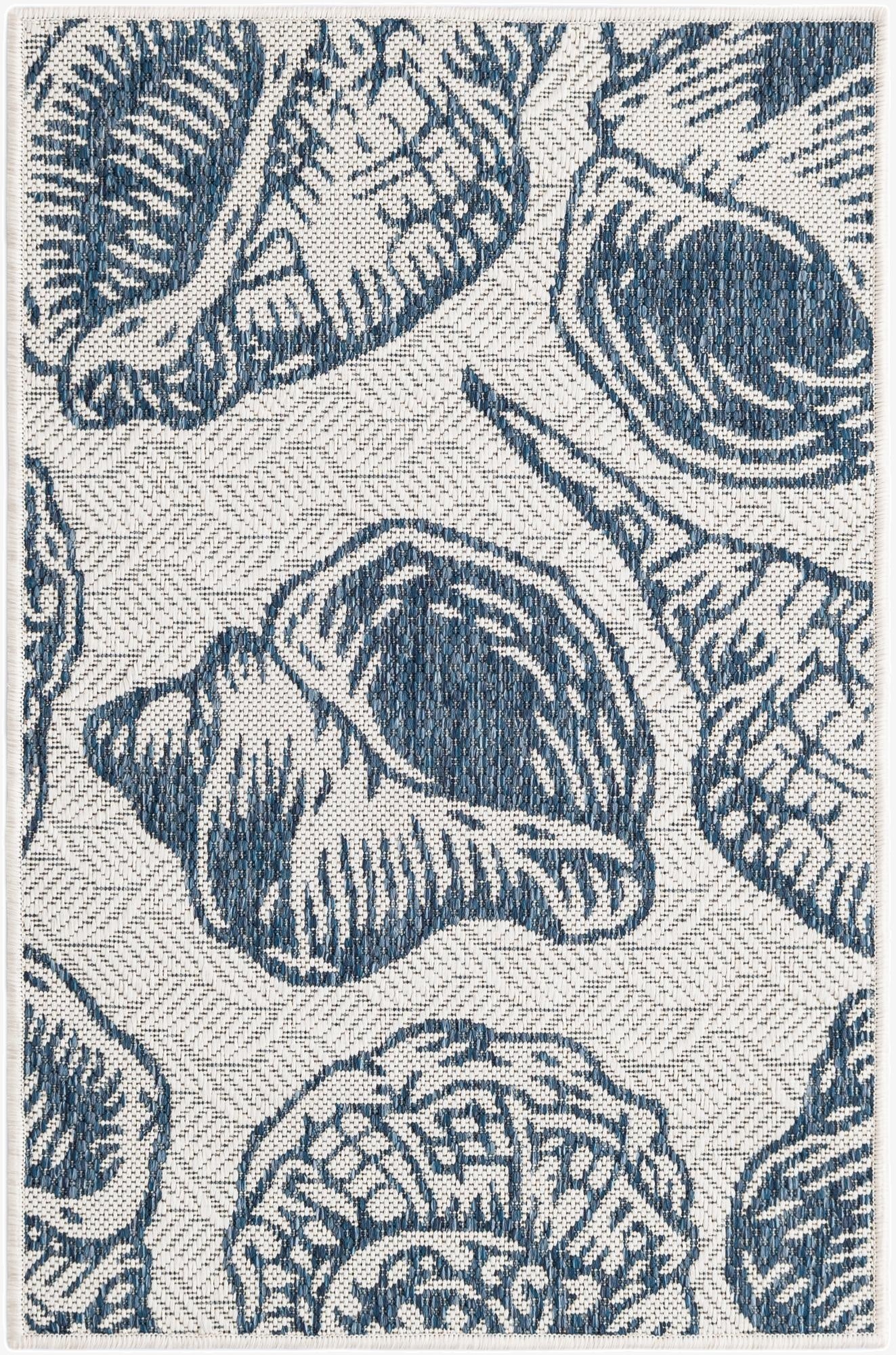  2' x 3'  Washable Coastal Indoor / Outdoor Rug