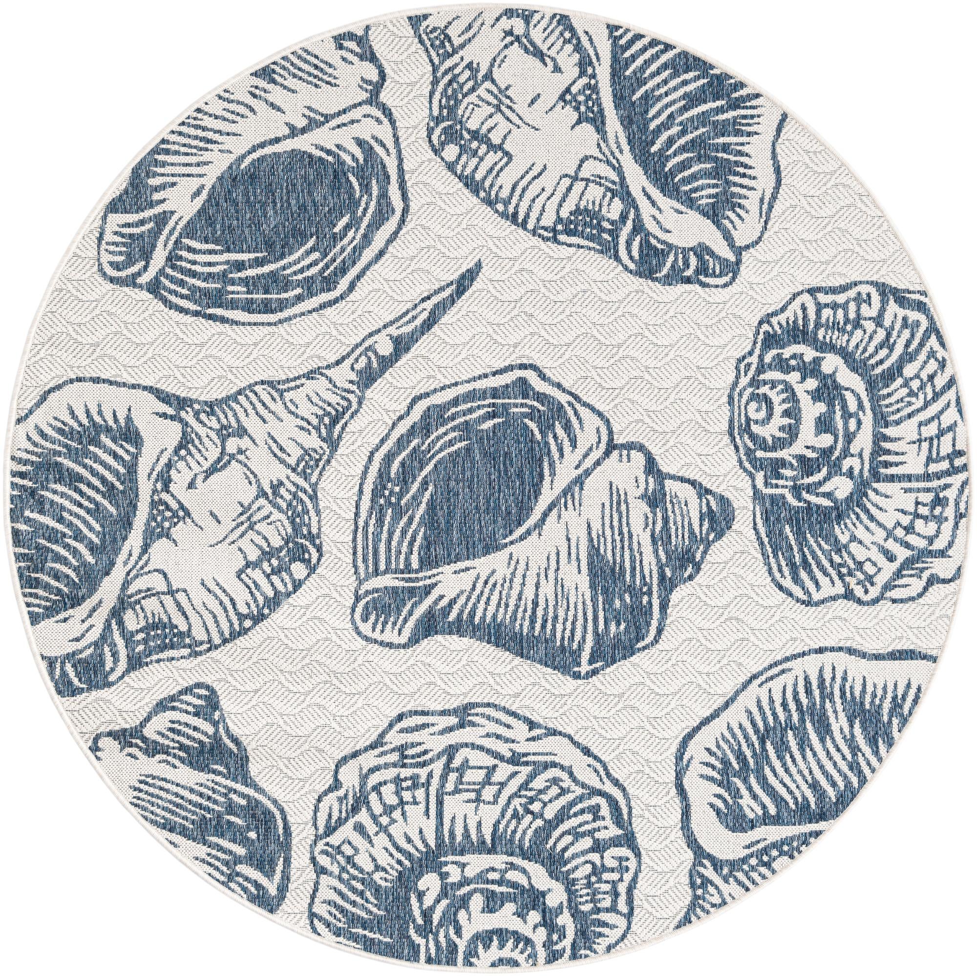 Rug Ivory and Navy Blue Swatch link