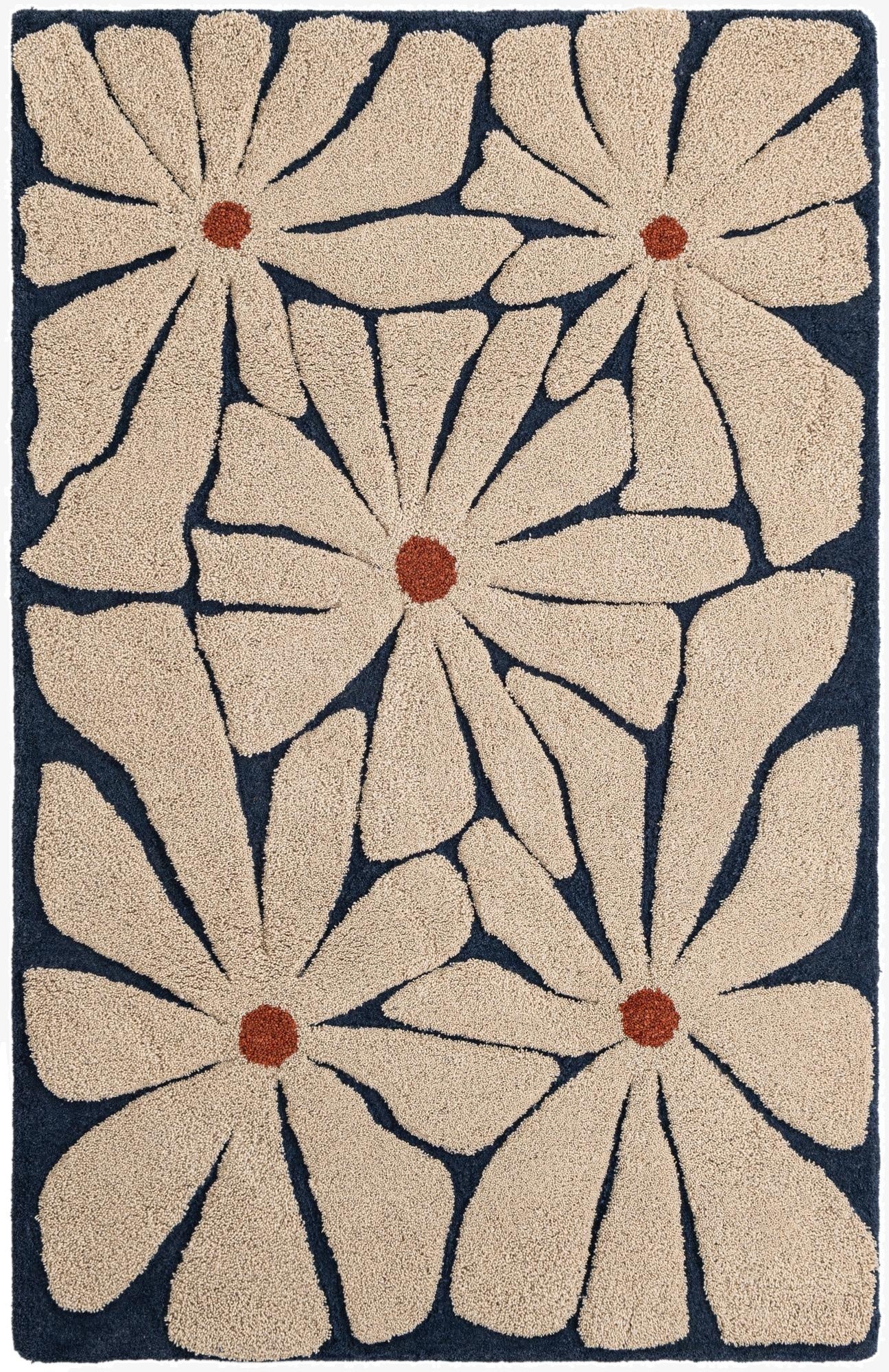  6' 1 x 9' Handtufted Wool Rug