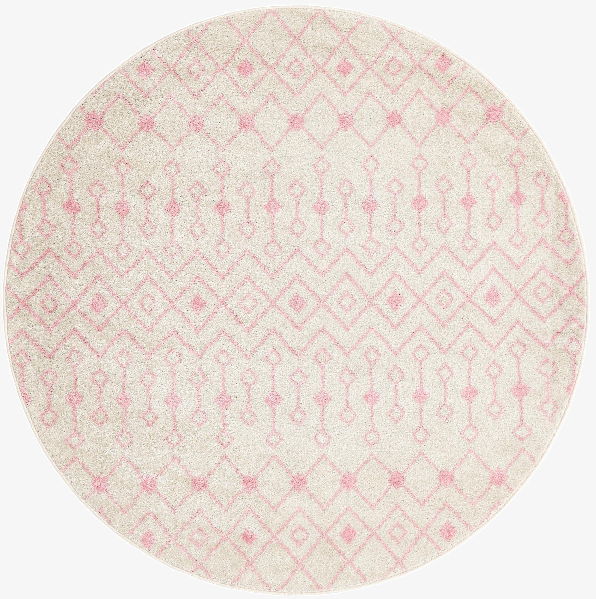  6' x 6' Moroccan Trellis Round Rug