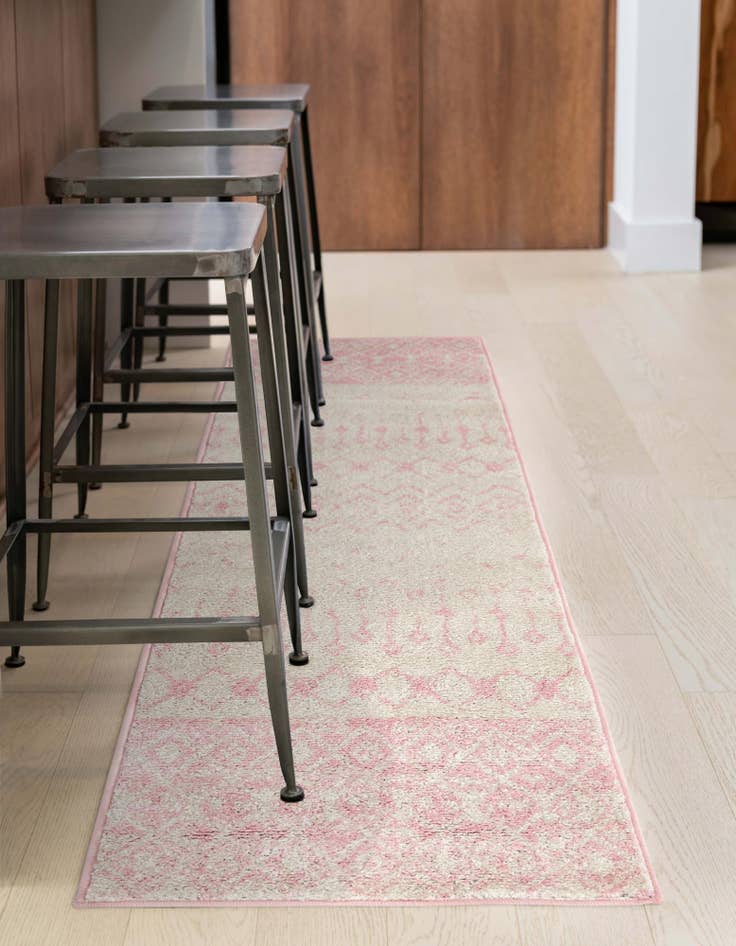 Detail image of  2' x 6' Moroccan Trellis Runner Rug