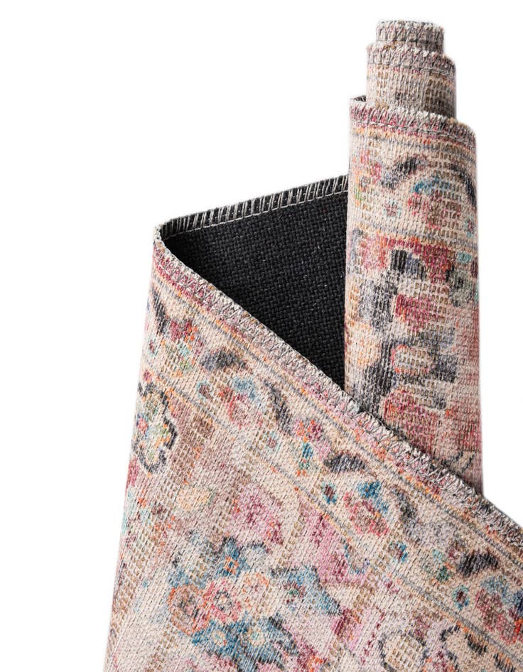 Detail image of  5' 3 x 5' 3  Washable Nostalgia Square Rug