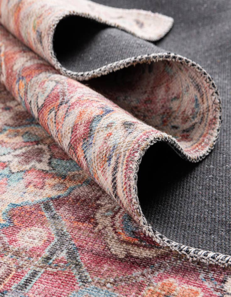 Detail image of  5' 3 x 5' 3  Washable Nostalgia Square Rug